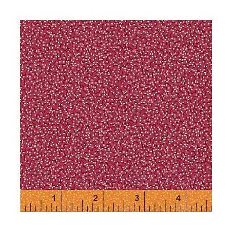 Richmond Confetti Dot, Tessuto rosso con pois e piccole linee irregolari - Nancy Gere Windham Fabrics - 1