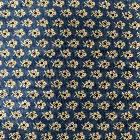 Marcus Fabrics, North Hampton Collection, di Paula Barnes- Tessuto Azzurro con piccoli fiori beige Marcus Fabrics - 1