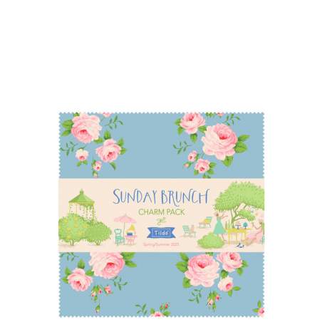 Tilda Sunday Brunch, 40 Charm Pack 2 per Collezione Intera Tilda Fabrics - 1