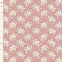 Tilda Sunday Brunch, White Flower Pink Tilda Fabrics - 1