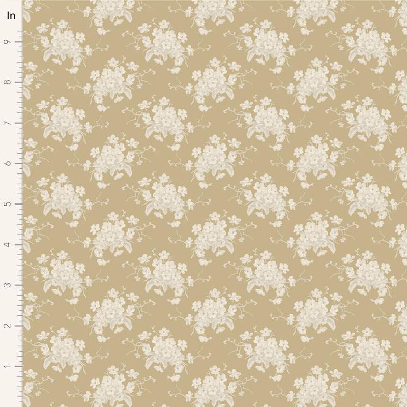 Tilda Sunday Brunch, White Flower Sand Tilda Fabrics - 1