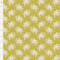 Tilda Sunday Brunch, White Flower Sour Yellow Tilda Fabrics - 1