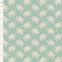 Tilda Sunday Brunch, White Flower Teal Tilda Fabrics - 1