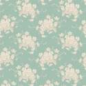 Tilda Sunday Brunch, White Flower Teal Tilda Fabrics - 2