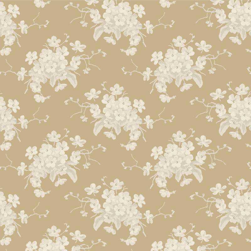 Tilda Sunday Brunch, White Flower Sand Tilda Fabrics - 2