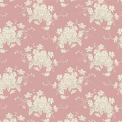 Tilda Sunday Brunch, White Flower Pink Tilda Fabrics - 2