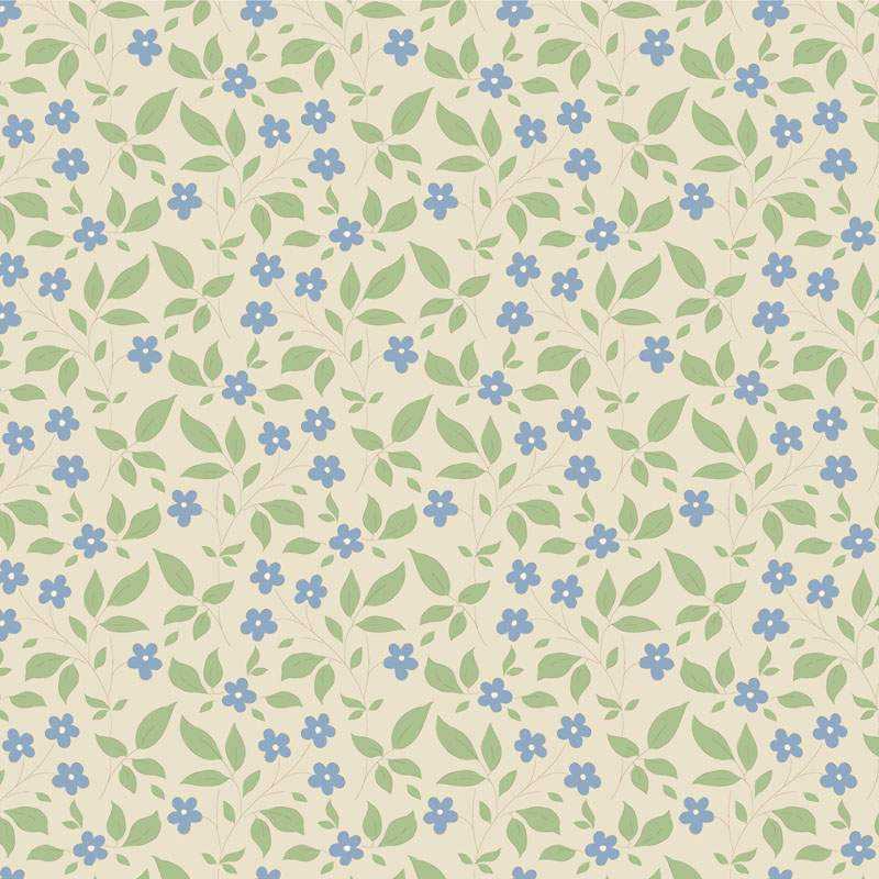 Tilda Sunday Brunch Blender, Tipsy Cream Blue Tilda Fabrics - 2