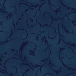 Maywood Studio 108 Beautiful Backing Blue, Tessuto per Retro Quilt Blu con Ghirigori Tono su Tono Maywood Studio - 1