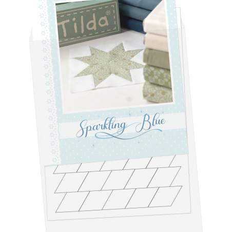 copy of Sparkling Blue blocco 1 - Mystery Quilt 2025 - Cartamodello Stampato Roberta De Marchi - 1