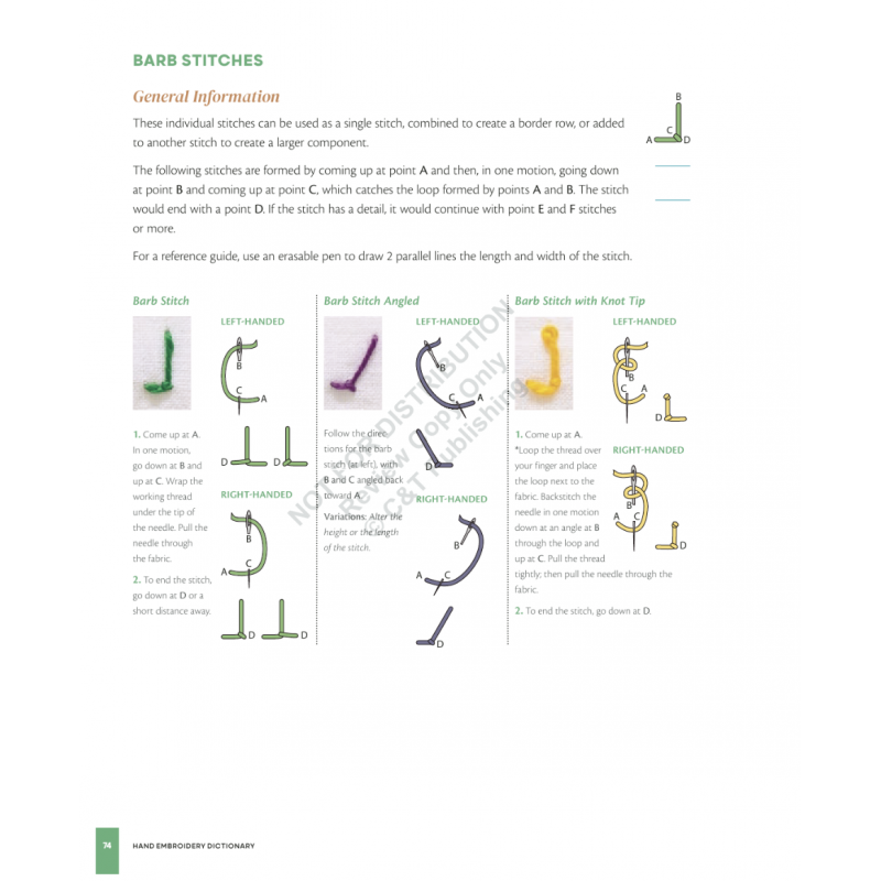 Hand Embroidery Dictionary, tips, techniques & design ideas by Christen Brown Search Press - 4