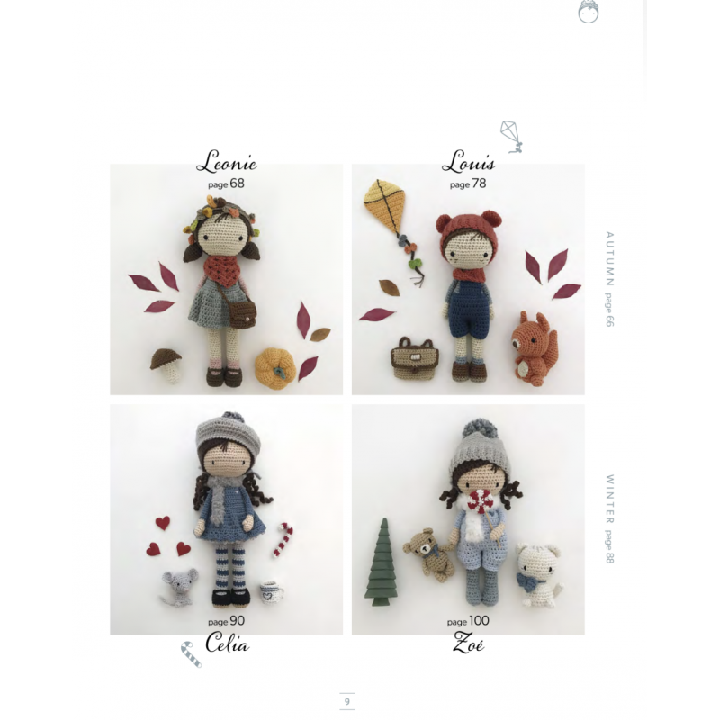 Lulu's Crochet Dolls - 8 adorable dolls and accessories to crochet, by Lulu Compotine Search Press - 3