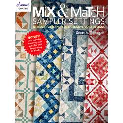 Mix and Match Sampler Settings - 12 block patterns plus 8 creative quilt designs, di Annie's Quilting Search Press - 1