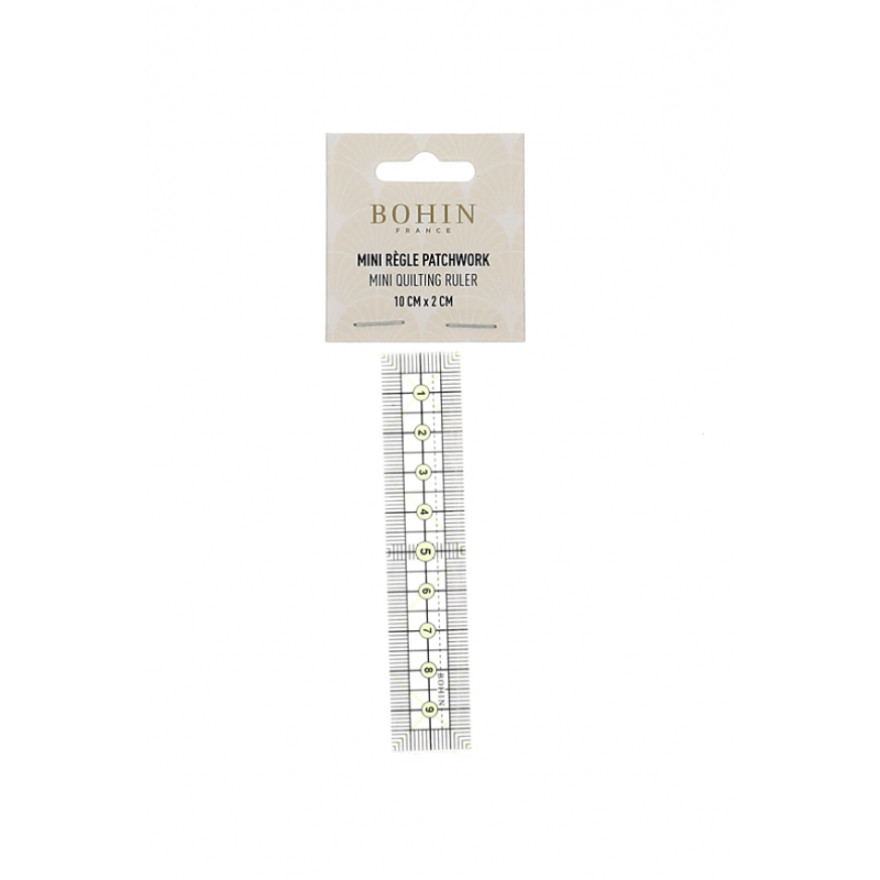 Bohin, Mini Righello Patchwork 10 x 2 cm Bohin - 1