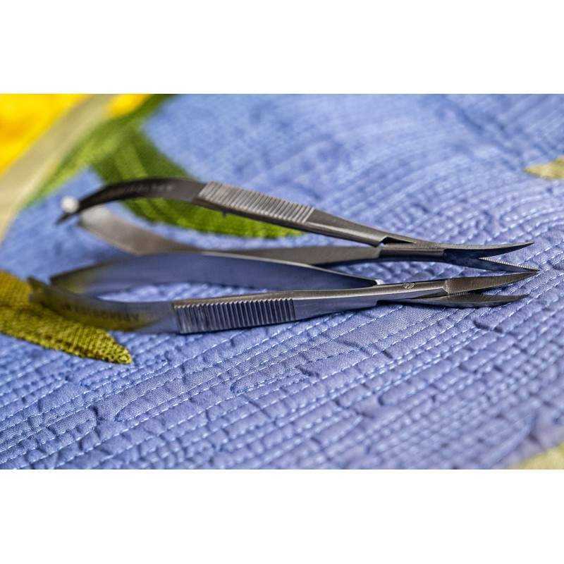 Rasafilo con Lame Curve Microdentate per Applique per tecnica Apliquick - CURVED MICROSERRATED CLIPPER Apliquick - 2