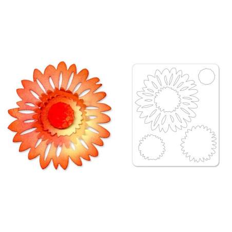 Sizzix, Sizzlits Die - Flower, Daisy by Scrappy Cat Sizzix - Big Shot - 1