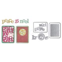 Sizzix, Thinlits Die Set 9PK - Christmas Phrase Cards by Paula Pascual Sizzix - Big Shot - 1