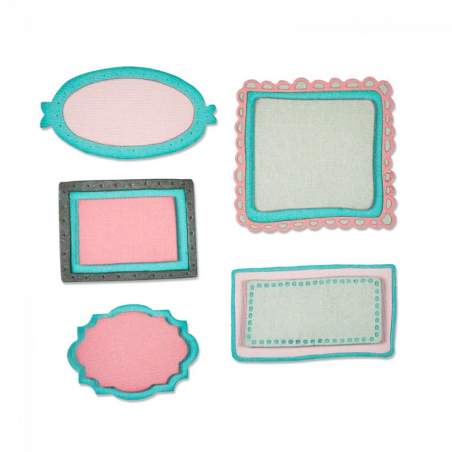 Sizzix, Thinlits Die Set 9PK Layering Frames Sizzix - Big Shot - 1