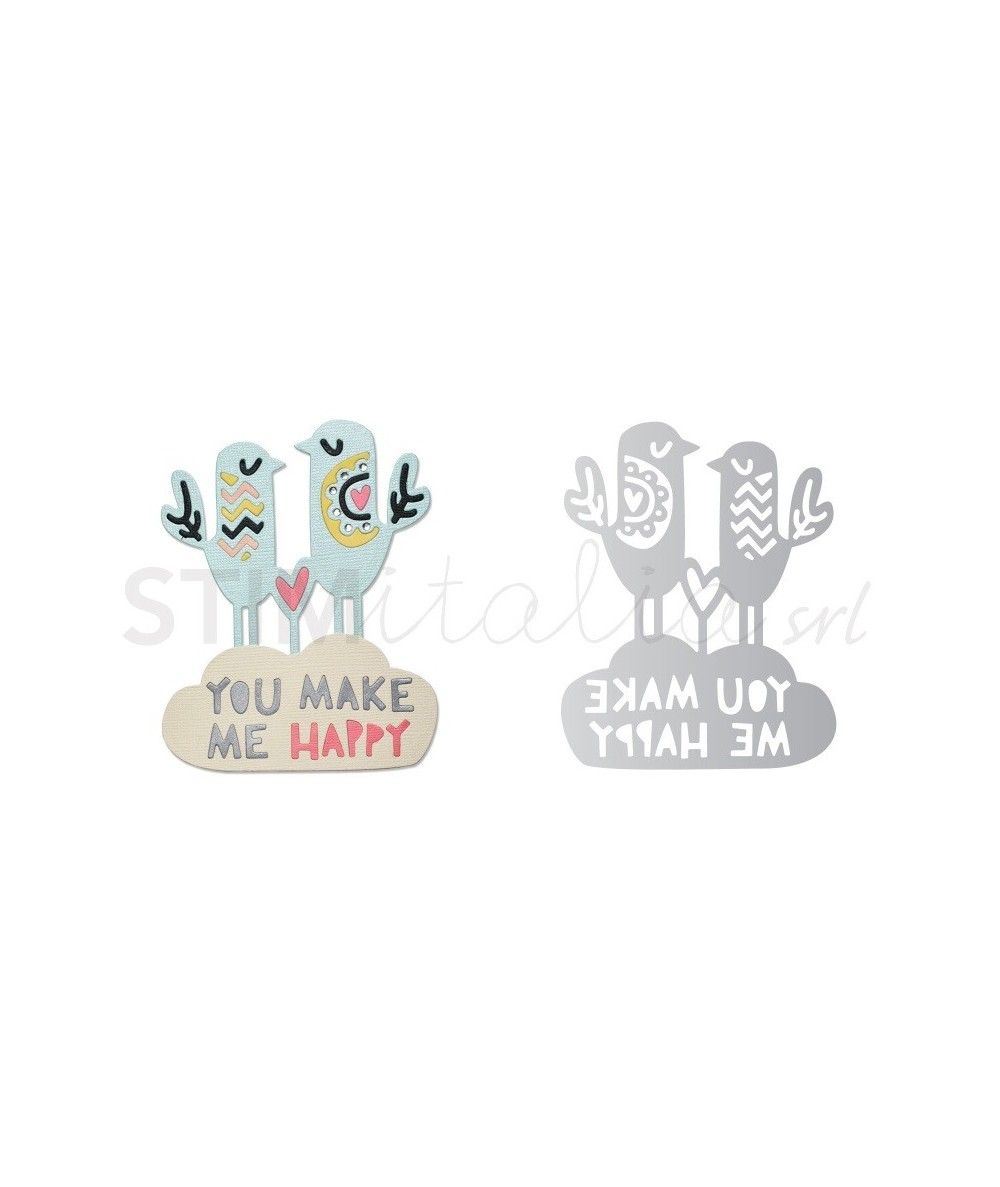 Sizzix, Thinlits Die Set 2PK Happy Birds by Craft Asylum Sizzix - Big Shot - 1