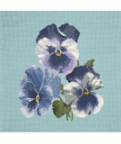 Elizabeth Bradley, Blooms, PANSIES - 16x16 pollici Elizabeth Bradley - 16