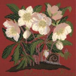 Elizabeth Bradley, Botanical Garden, CHRISTMAS ROSE - 16x16 pollici Elizabeth Bradley - 4